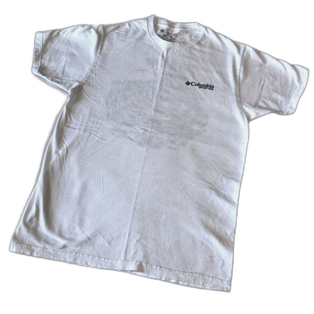 Columbia PFG Tee Size Medium White